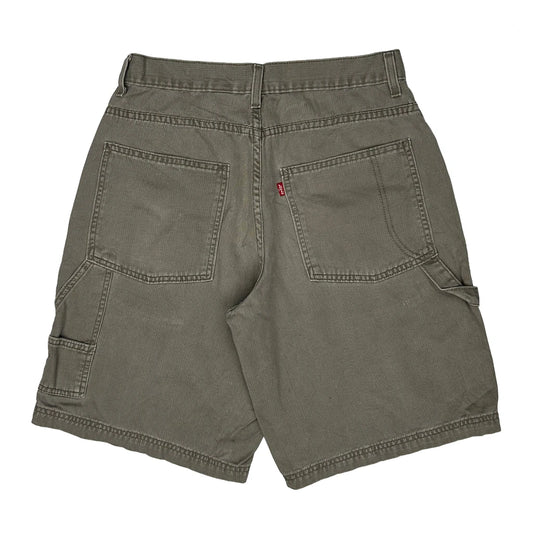 Levis Carpenter Shorts - 30W 10L Grey Cotton