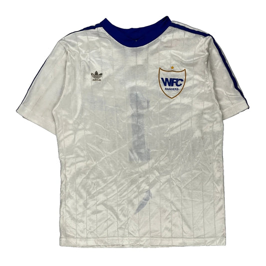 Wfc Rangers Adidas Football Shirt - Small White Polyester