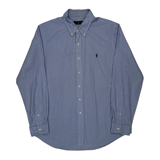 Ralph Lauren Striped Shirt - XL Blue Cotton