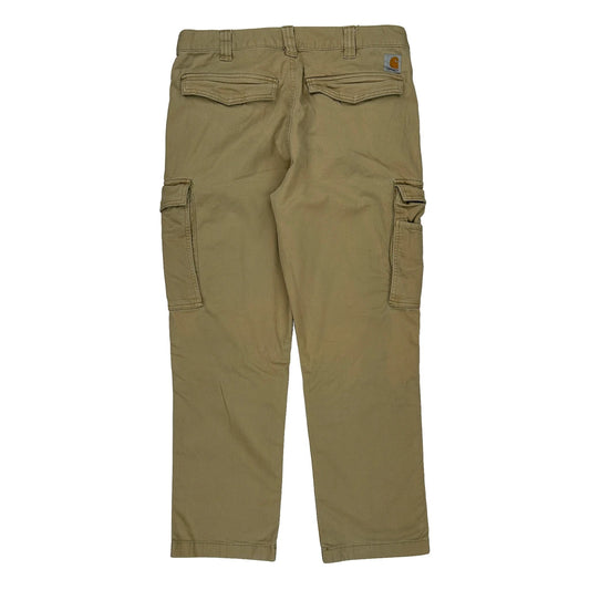 Carhartt Cargo Trousers - 34W 30L Khaki Cotton