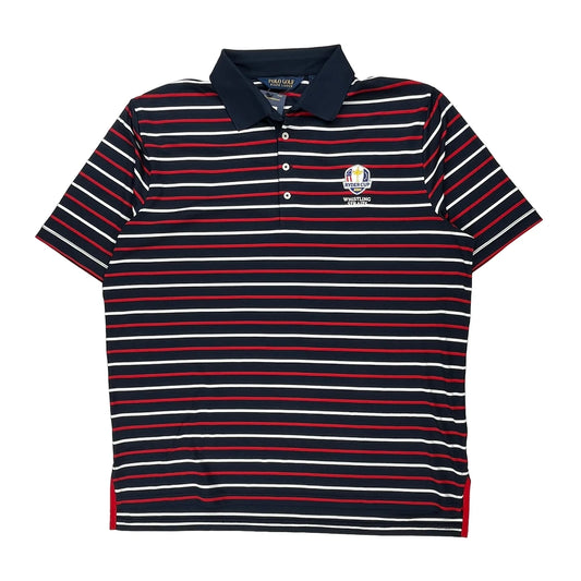 Ryder Cup Polo By Ralph Lauren Striped Polo Shirt - XL Navy Polyester