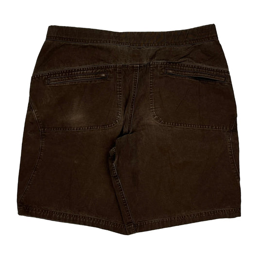 Mountain Hard Wear Cargo Shorts - Mediumw 11L Brown Cotton