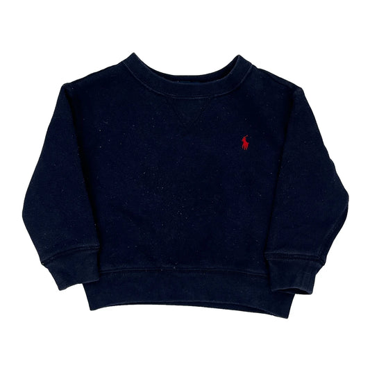 Age 2-2T Ralph Lauren Sweatshirt - 2XS Navy Cotton Blend