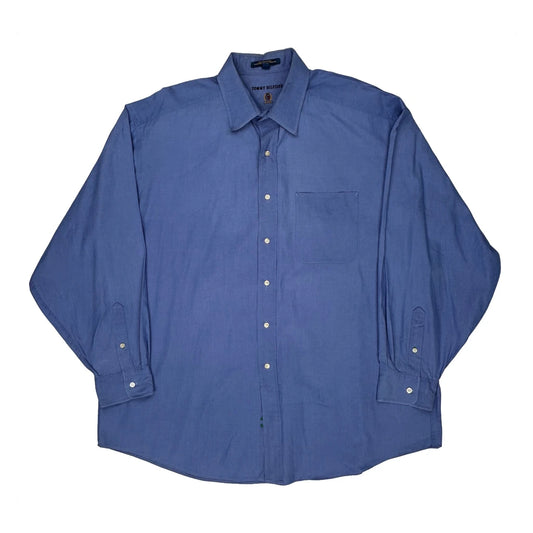 Vintage Tommy Hilfiger Shirt - XL Blue Cotton