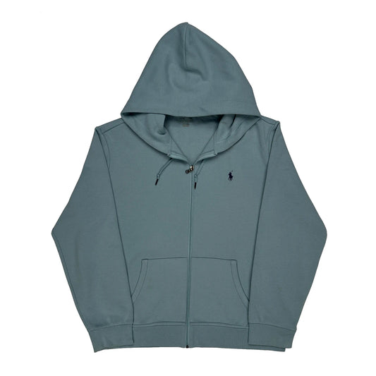 Polo By Ralph Lauren Full Zip Hoodie - XL Blue Cotton
