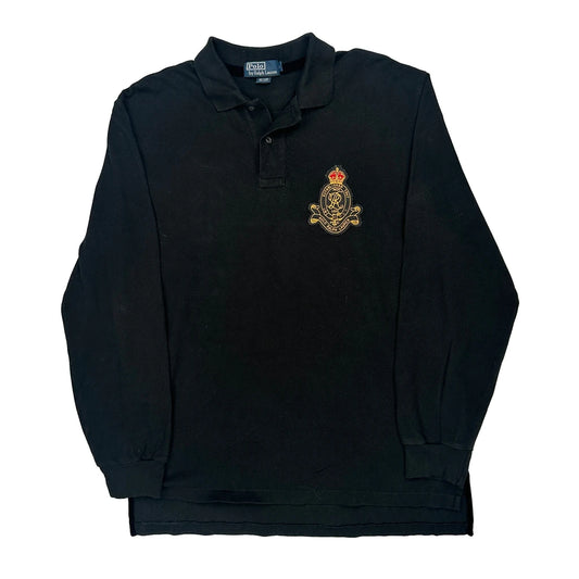 Polo By Ralph Lauren Polo Shirt - Large Black Cotton