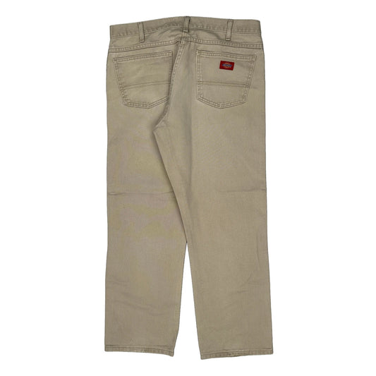 Dickies Jeans - 34W 30L Beige Cotton