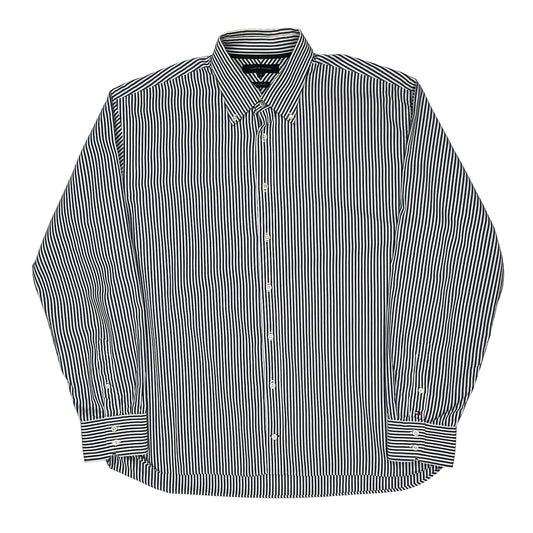 Tommy Hilfiger Striped Shirt - 2XL Black & White Cotton