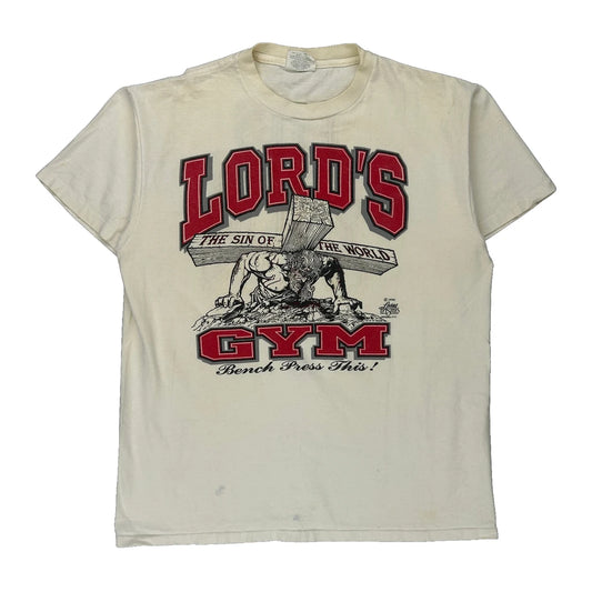 Lords Gym His Pain Your Gain Graphic T-Shirt - XL Black Cotton