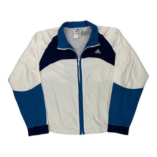 Adidas Track Jacket - Small White Polyester