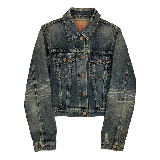 Levis Denim Jacket - Small Dark Wash Cotton