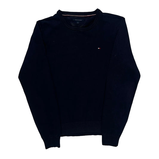 Vintage Tommy Hilfiger Jumper - Medium Navy Cotton