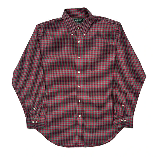 Ralph Lauren Checked Shirt - XL Green Cotton