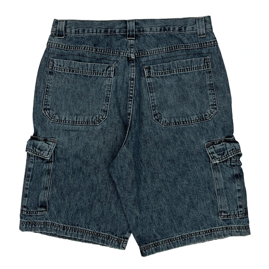 Vintage Wrangler Cargo Denim Shorts - 32W 10L Blue Denim