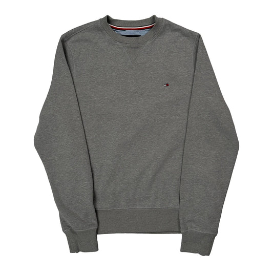 Vintage Tommy Hilfiger Sweatshirt - XS Grey Cotton
