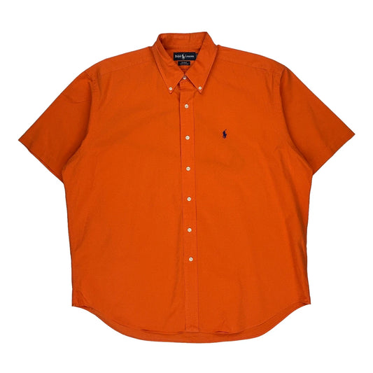 Blake Ralph Lauren Short Sleeve Shirt - XL Orange Cotton