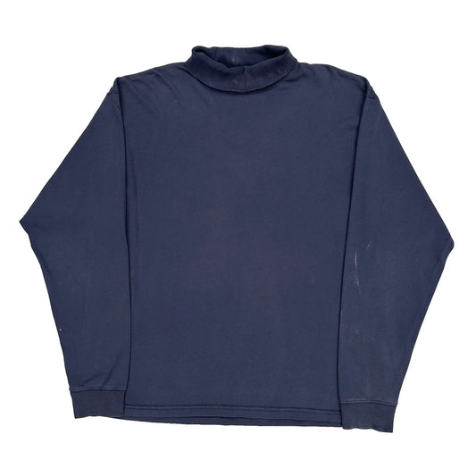 Carhartt Long Sleeve T-Shirt - 2XL Navy Cotton