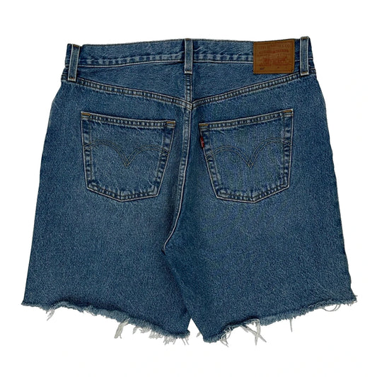 Levis Denim Shorts - 32W UK 12 Blue Denim