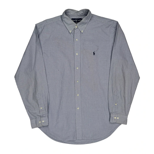 Ralph Lauren Checked Shirt - Large Blue Cotton
