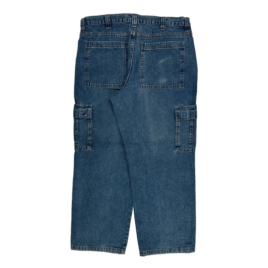 Wrangler Carpenter Trousers - 36W 30L Blue Cotton