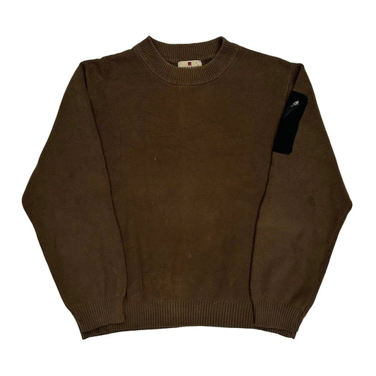 Vintage Woolrich Jumper - Large Brown Wool