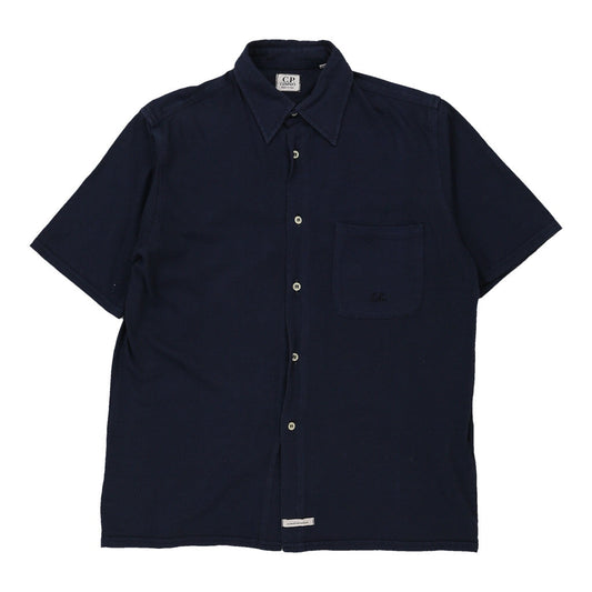 12 Years C.P. Company Short Sleeve Shirt - Medium Blue Cotton