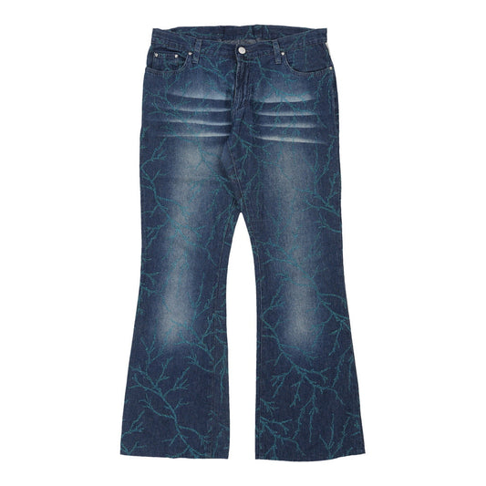 Versace Jeans Couture Flared Jeans - 32W UK 10 Blue Cotton