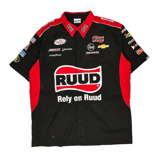 Cfs Nascar Short Sleeve Shirt - 2XL Black Polyester