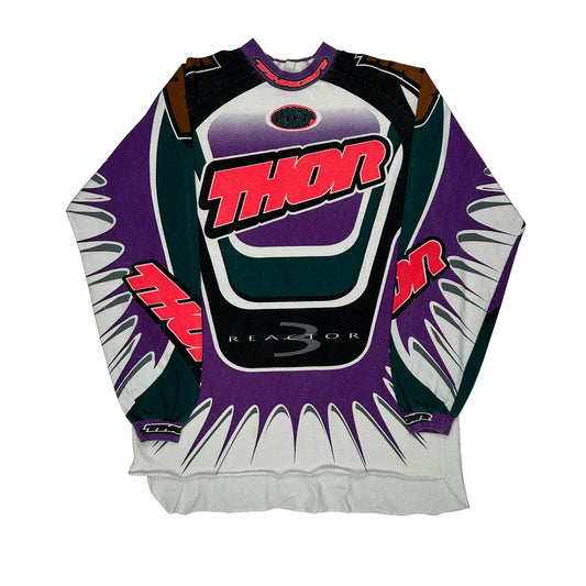 Thor Reactor 3 Motorcross Graphic Jersey - Large Multicoloured Polyester