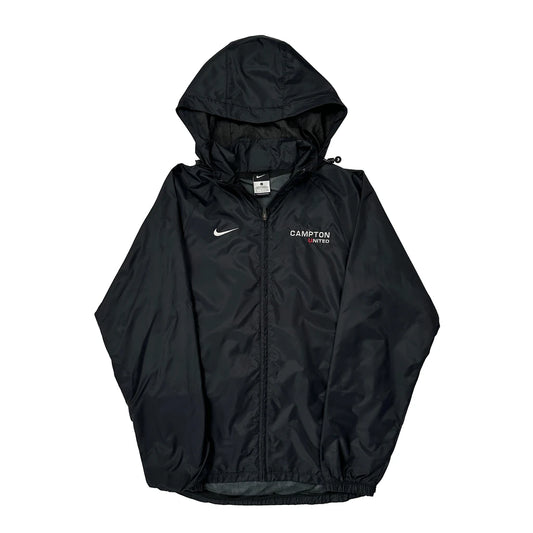 Vintage Campton United Nike Windbreaker - Small Black Polyester