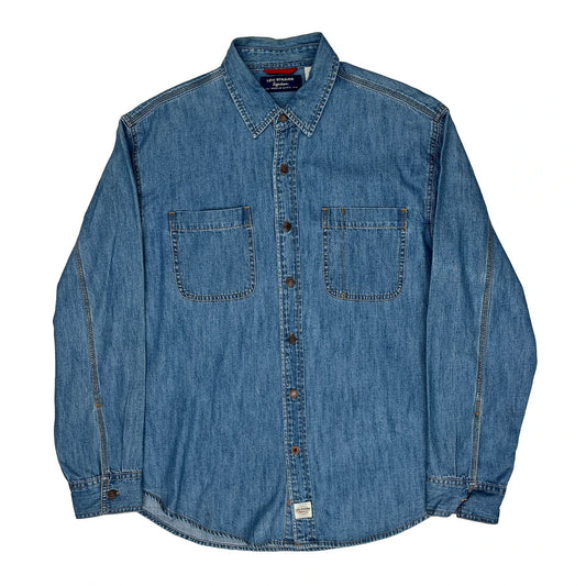 Levis Denim Shirt - Large Blue Cotton