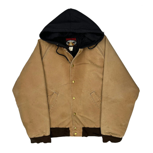 Tough Duck Jacket - Large Beige Cotton