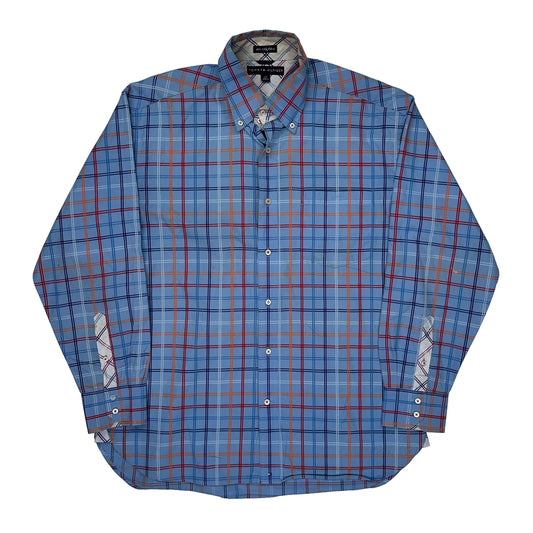 Tommy Hilfiger Checked Shirt - Large Red Cotton
