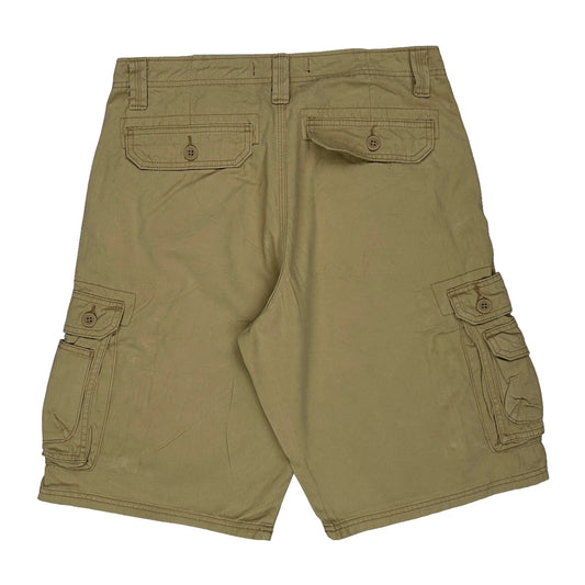Lee Cargo Cargo Shorts - 32W 11L Beige Cotton