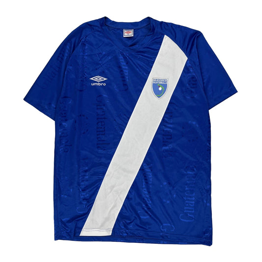 Guatemala National Team 2011 Away Shirt Umbro Football Football Shirt - XL Blue Polyester