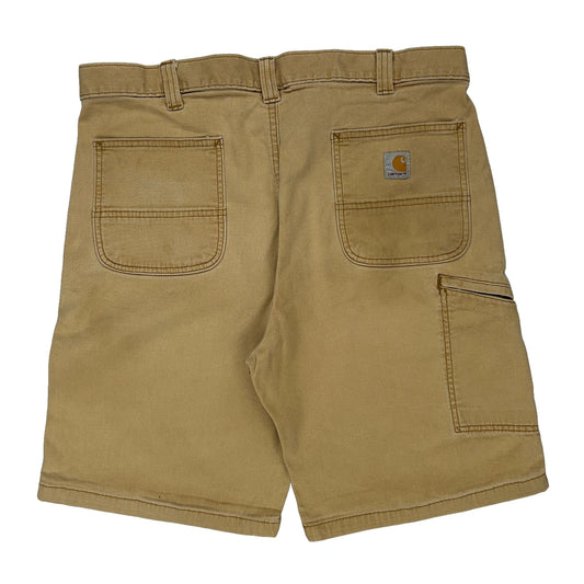 Carhartt Carpenter Shorts - 38W 10L Beige Cotton
