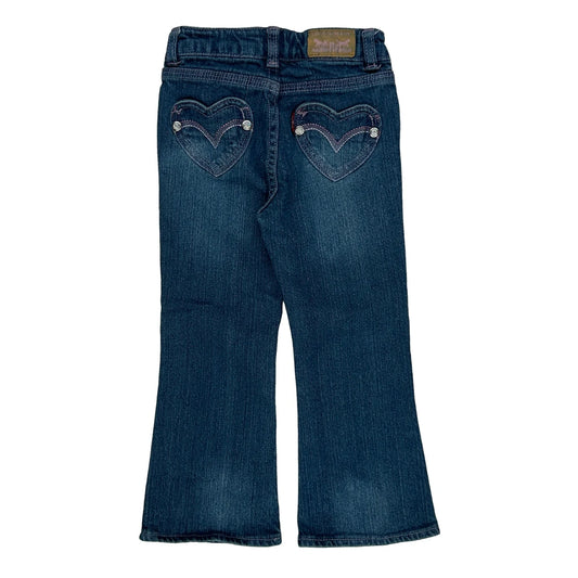 Vintage Age 3 Levis Boot Cut Jeans - Small Blue Cotton