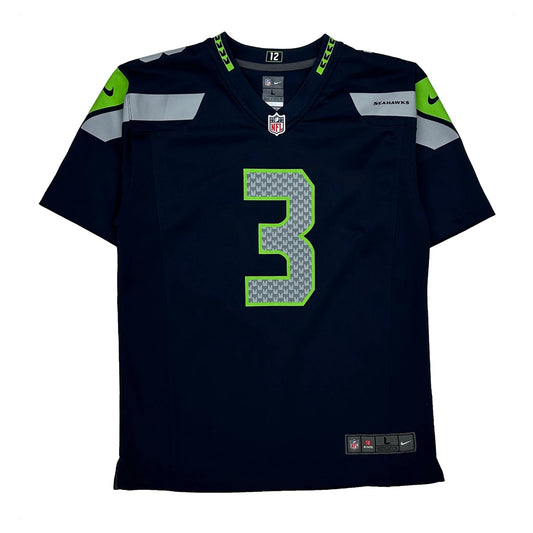 Vintage Seattle Seahawks Nike Nfl Jersey - Large Navy Polyester