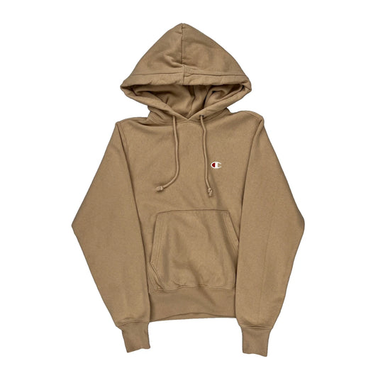 Reverse Weave Champion Hoodie - XS Beige Cotton