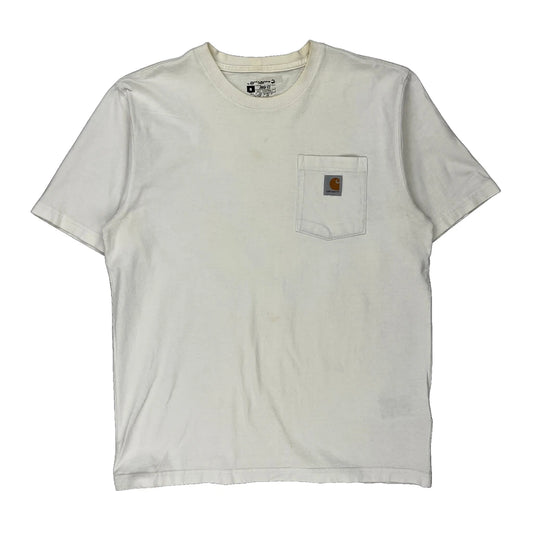 Carhartt T-Shirt - Medium White Cotton