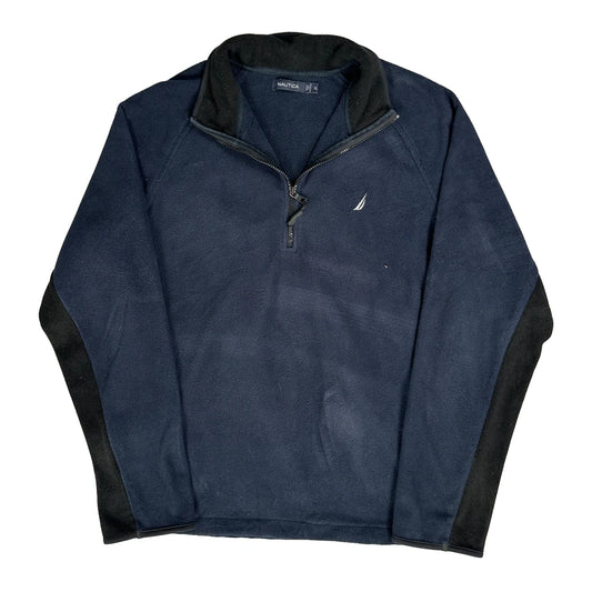 Vintage Nautica Fleece - XL Navy Polyester