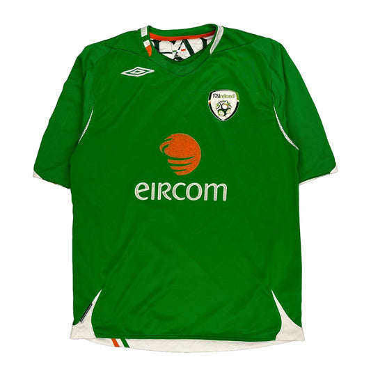 Ireland National Football Team Umbro Football Football Shirt - Large Green Polyester