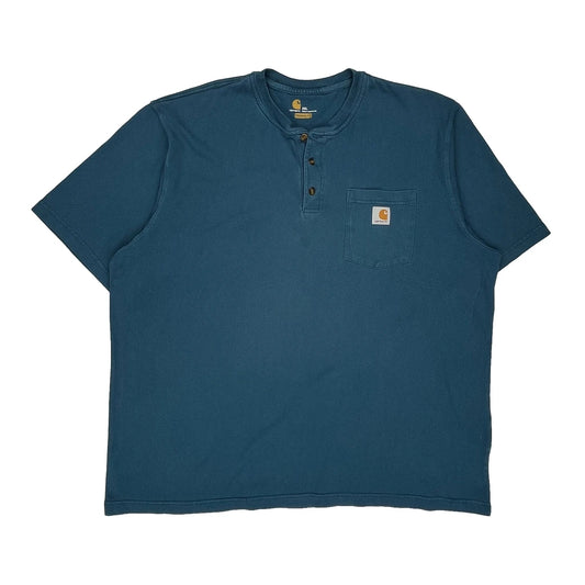 Carhartt T-Shirt - 2XL Blue Cotton
