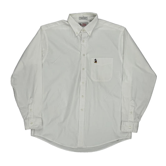 Mickey Mouse Disney Shirt - 2XL White Cotton Blend