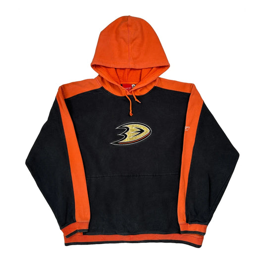 Anaheim Ducks Reebok Nhl Hoodie - Large Navy Cotton
