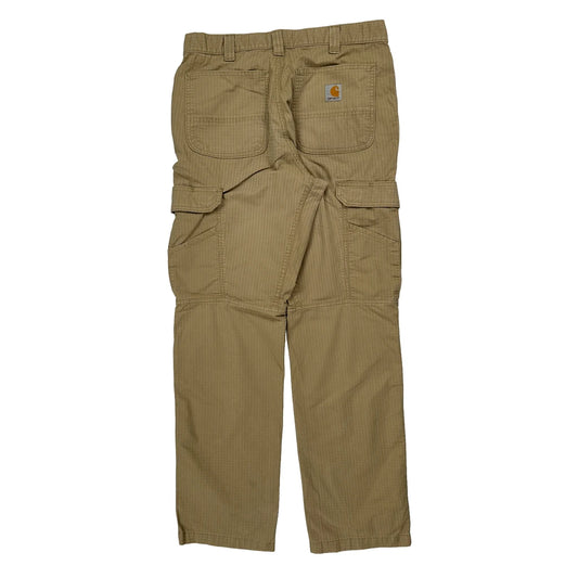 Vintage Carhartt Cargo Trousers - 30W 32L Khaki Cotton