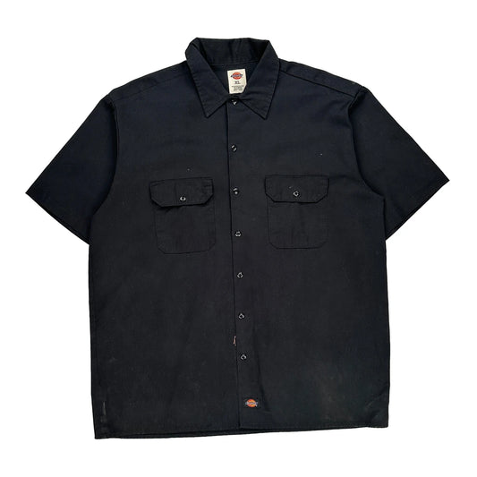 Dickies Short Sleeve Shirt - XL Black Polyester Blend