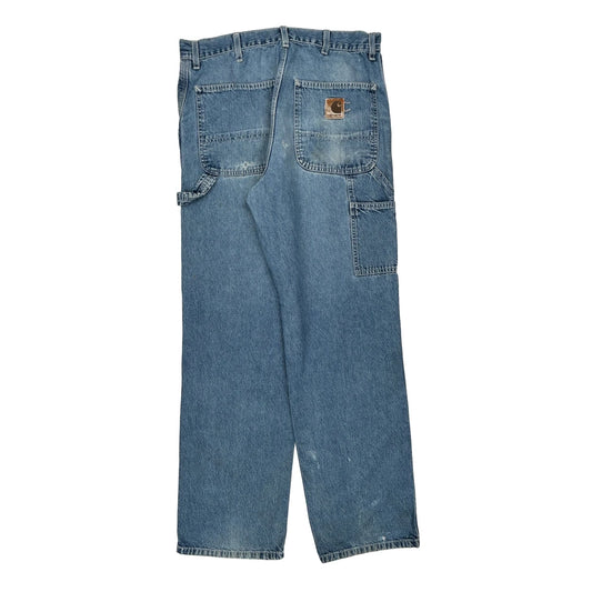 Carhartt Carpenter Jeans - 34W 32L Blue Cotton
