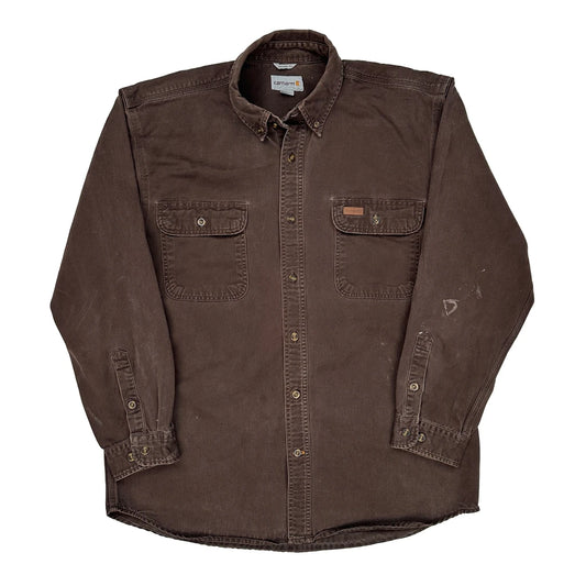 Carhartt Shirt - Large Brown Cotton