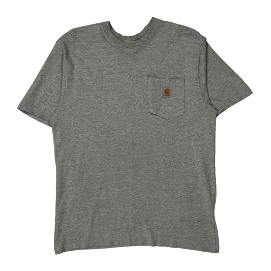 Vintage Carhartt T-Shirt - Medium Grey Cotton Blend